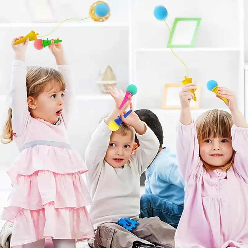 10/20Pcs Mini Ice Cream Shooters Colorful Sponge Ball Launchers Toy for Kids Birthday Party Favors Pinata Goodie Bag Filler Gift