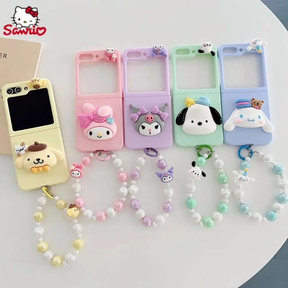 

Чехол для телефона Sanrio Kuromi Cinnamoroll для Samsung Galaxy Z flip 5 4 3 Flip5 Flip4 Flip3