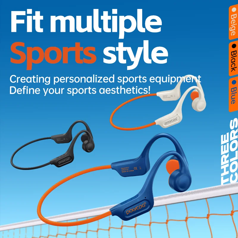 POLVCDG Bone Conduction Bluetooth Earphones 32GB Memory IPX6 Sweatproof and Rainproof Bicycle Sports Earphones X15 wireless earphones bluetooth earphones wireless bluetooth earphones bluetooth headphones wireless bluetooth headphones