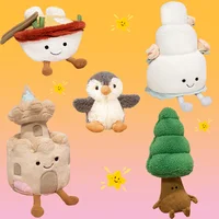 New Wedding Cake Penguin Plush Toy Wedding Party Creative Home Decoration Soft Stuffed Animal Cake Food Cute Kid Boys Girls Gift 1