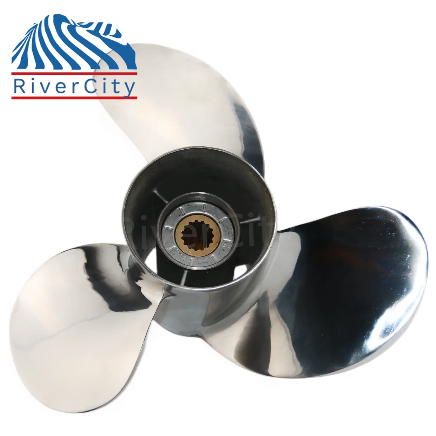 Marine Propeller Boat Propeller For Yamaha 50hp-85hp Outboard Stainless Steel 3 Blade