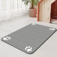 Pet Feeding Mat-Absorbent Dog Mat for Food and Water Bowl-No Stains Quick Dry Dog Water Dispenser Mat-Dog Feeding Supplies 2
