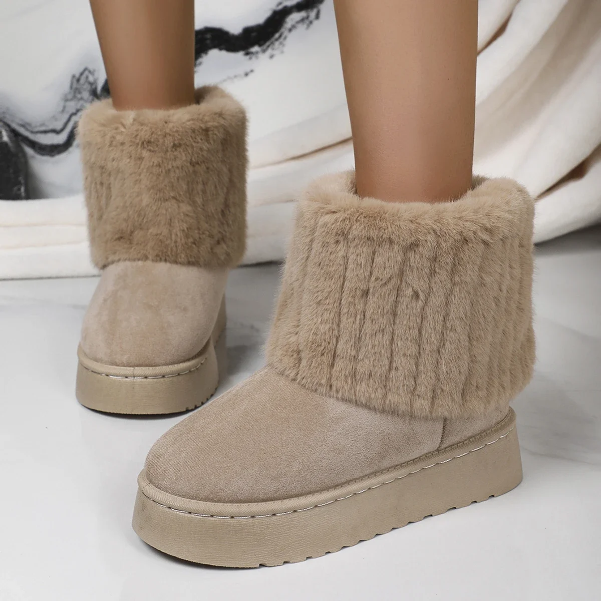 Snow Boots New Look Womens Boots Sale Fashion Women Round Toe Warm