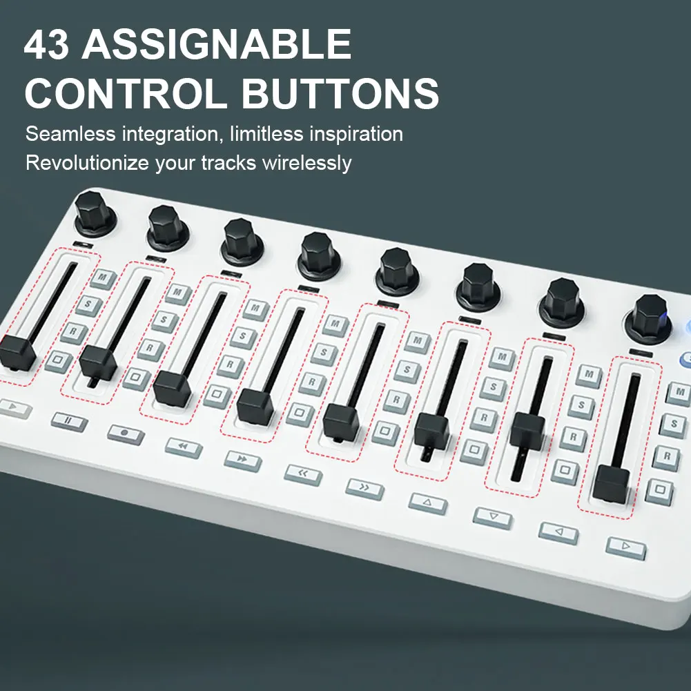 대부분의 전자음악 악기에 사용 가능한 무선 MIDI 컨트롤러 믹싱 콘솔 USB 컨트롤러 믹서