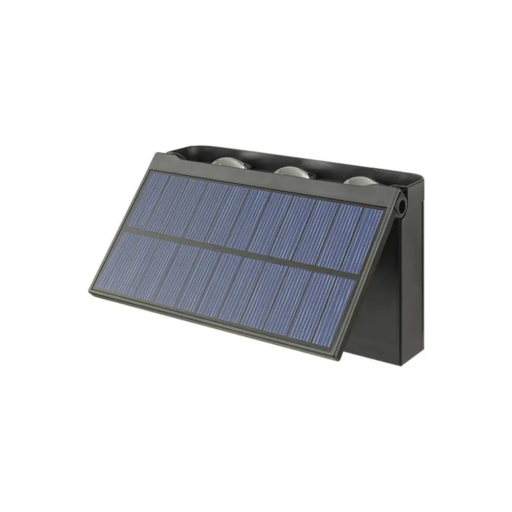 5v 6led Outdoor Up Down Solar Light Spotlight Led Wall Lamp For Villa Courtyard Garden Parks Decor