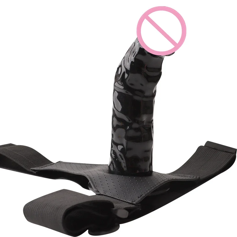 Realistic Strap On Dildo Panties Wearable Hollow Penis Sleeve Strapon Dick Pants Leather Harness Belt Sex Toys For Woman Men Gay sex toys