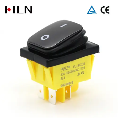 FILN 30A 12V 24V 110V 220VLED Rocker Switch  Waterproof IP65 ON OFF Heavy Duty 4 Pin DPST Sealed  Auto Boat Marine Toggle 30x22 - Image 7