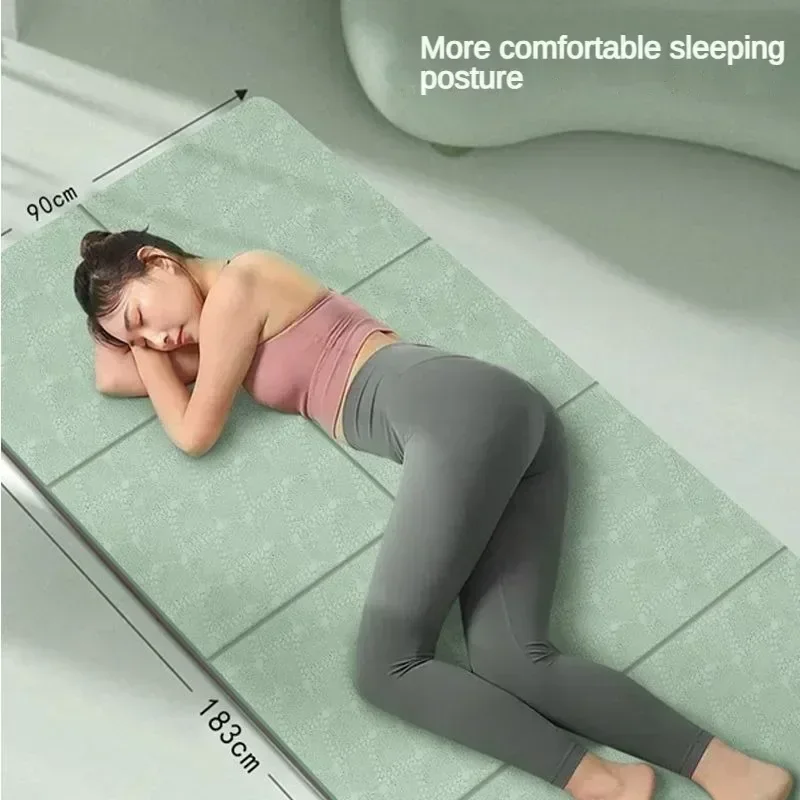 Collection foldable yoga mat eco friendly TPE double sided non-slip for workout