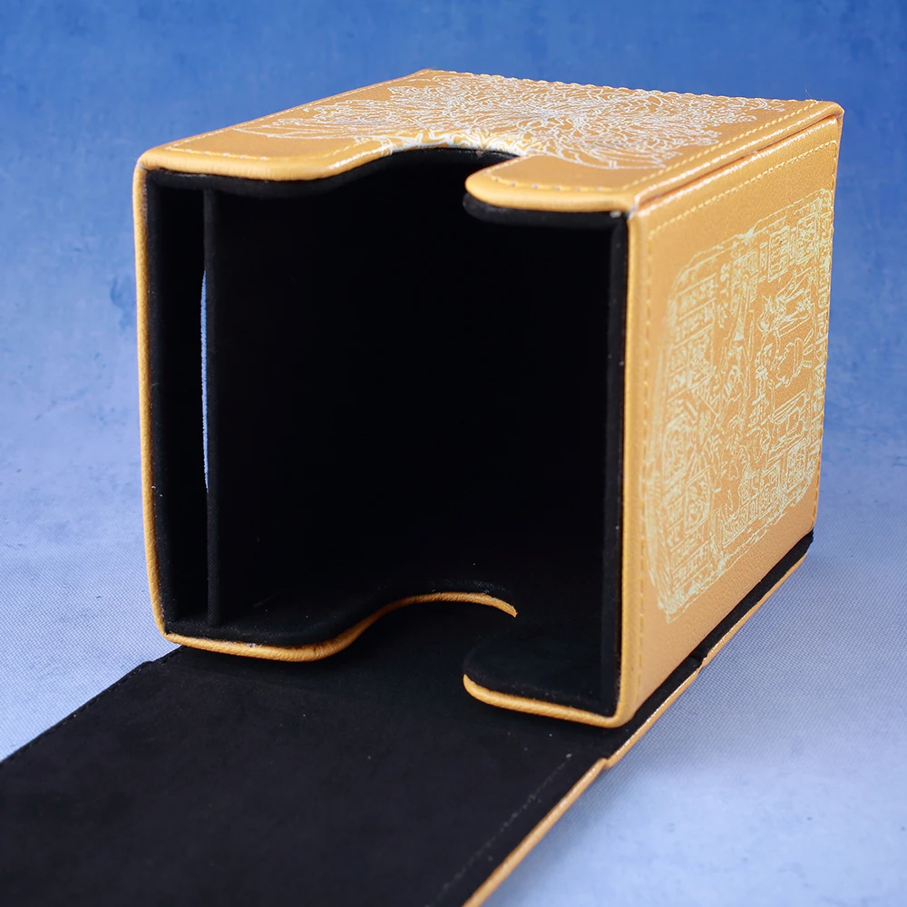 Premium PU Leather Deck Box with Display Window - 120+ Card Capacity