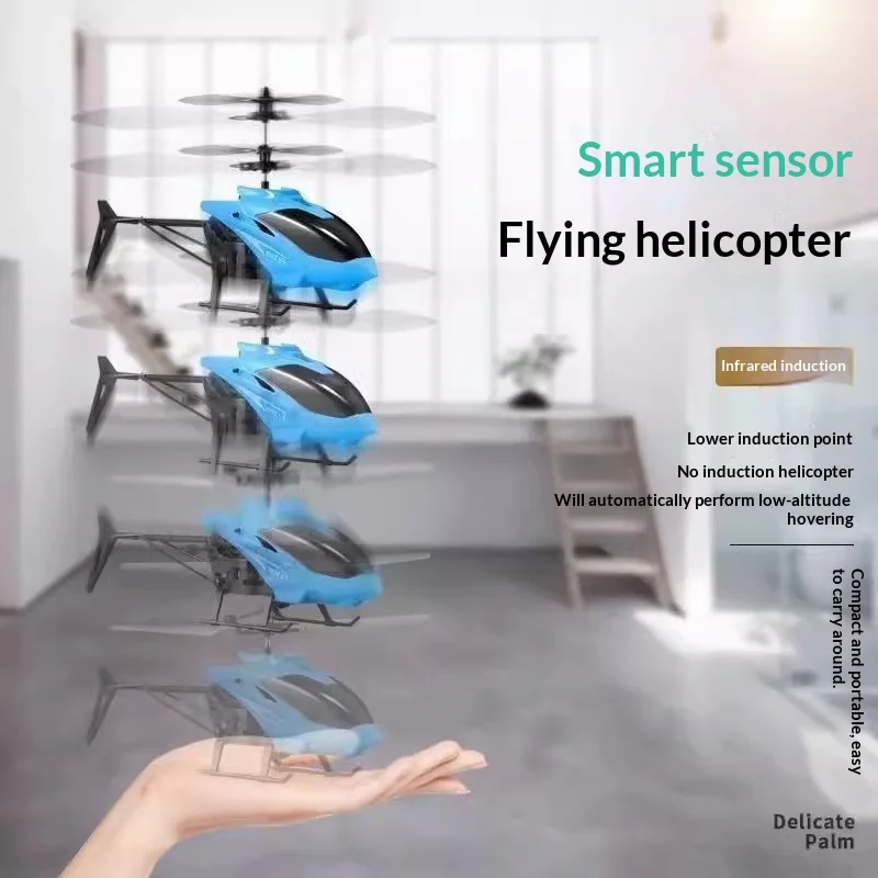 원격 조종 헬리콥터 어린이 미니 드론 초등학생을위한 충전식 내구성 센서 장난감 소년 어린이 재미있는 조종하기 쉬운 장난감