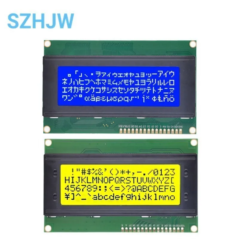 2 Stuks 2004A LCD Display 20x4 Met I2C Interface | Groene Achtergrondverlichting | Voor Arduino & Raspberry Pi