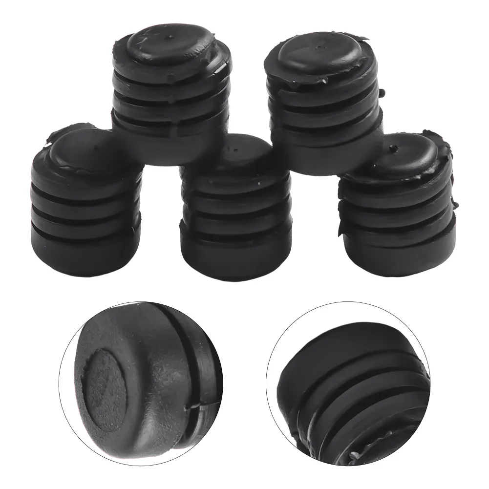 

5pcs Car Rubber Buffer Bonnet Buffer Stop Black Rubber Car Bonnet Rubber Buffer Hood Washer Bumper Parts For Nissan Replacement