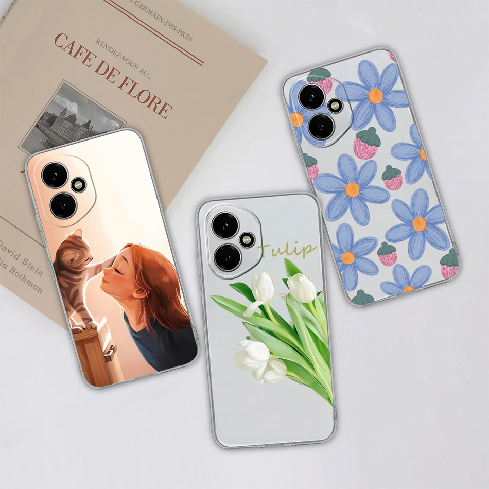 Gradient Color Transparent Back Cover - Soft, Slim Silicone Anti-Drop Phone Case