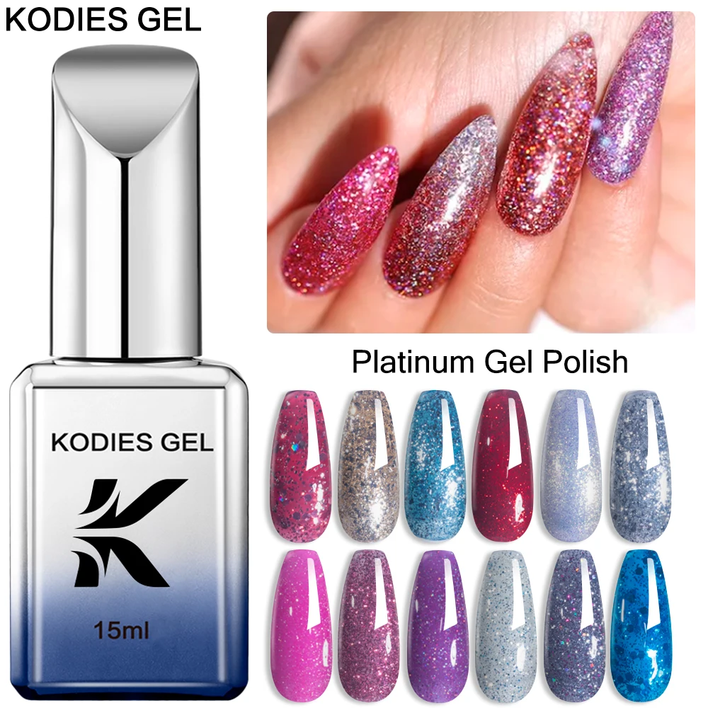 

Гель KODIES, блестящий полуперманентный Гель-лак для ногтей