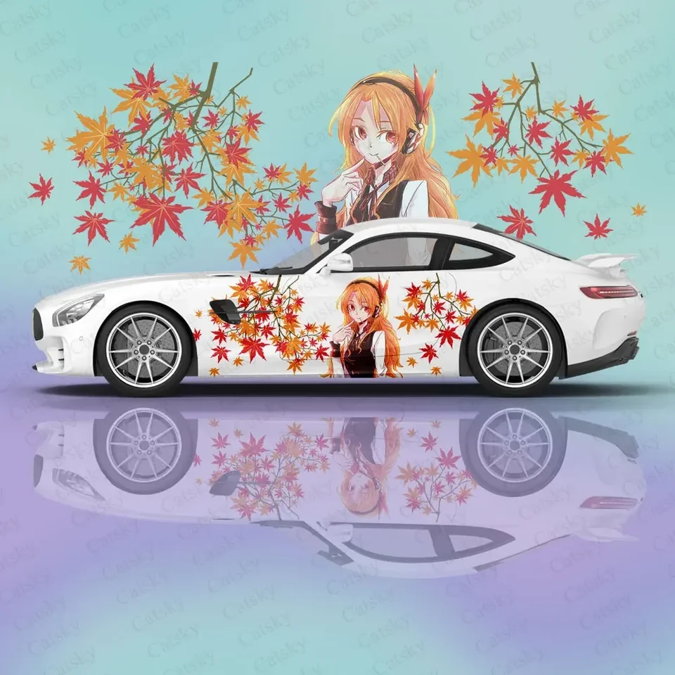 Autocollant Réfléchissant AKAME – Anime Fille Peeker – Akame Ga Kill! – Pour Voiture