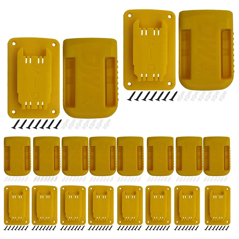 

Battery Base And Tool Holder For Dewalt Drills 20V 12V And M18 Tools (Yellow, Pack Of 20)