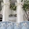 Lace Curtains Bow Ties Tiebacks INS Curtain Buckle White Beautiful Window Curtains Binding Rope Romantic Room Decor 1
