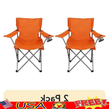2-Pack Folding Camping Chairs 1