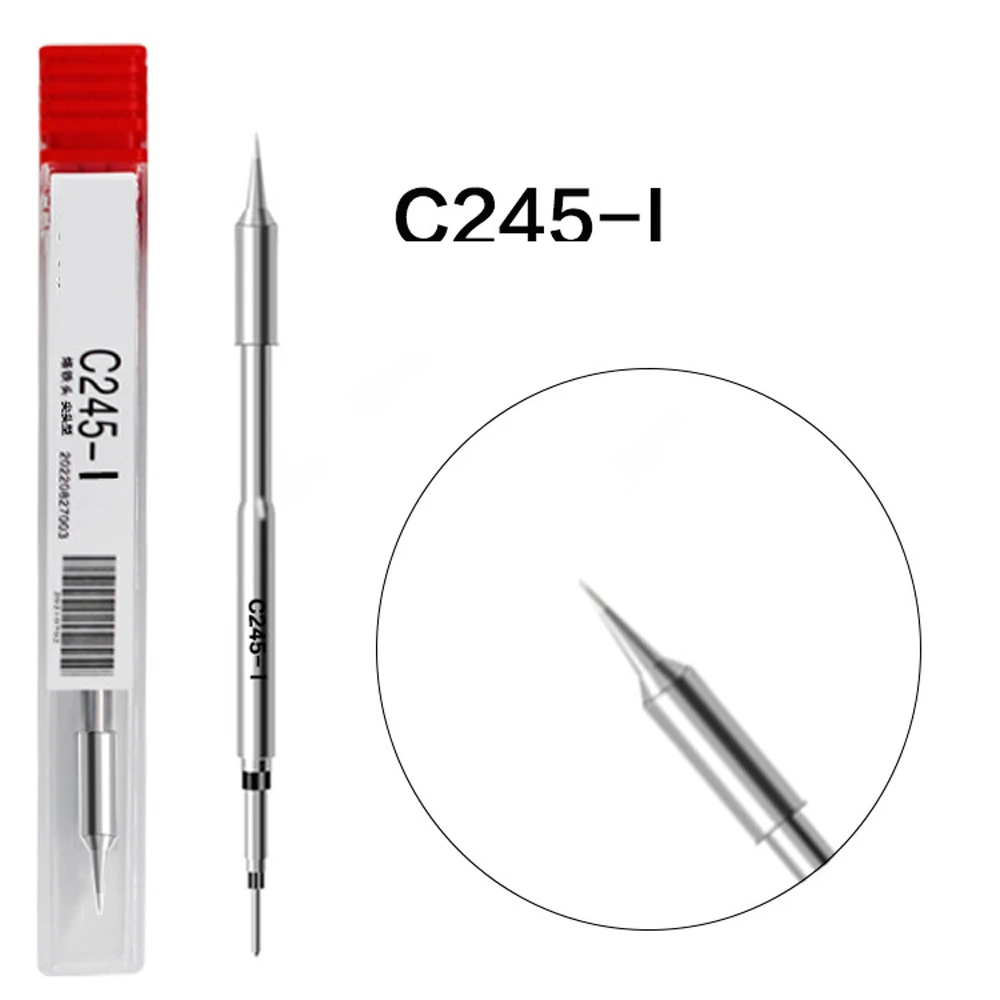 ナイフハンドルはんだごてチップ10個c245-iはんだ付けノズルjbc-t245と互換性がありますはんだ付けステーション