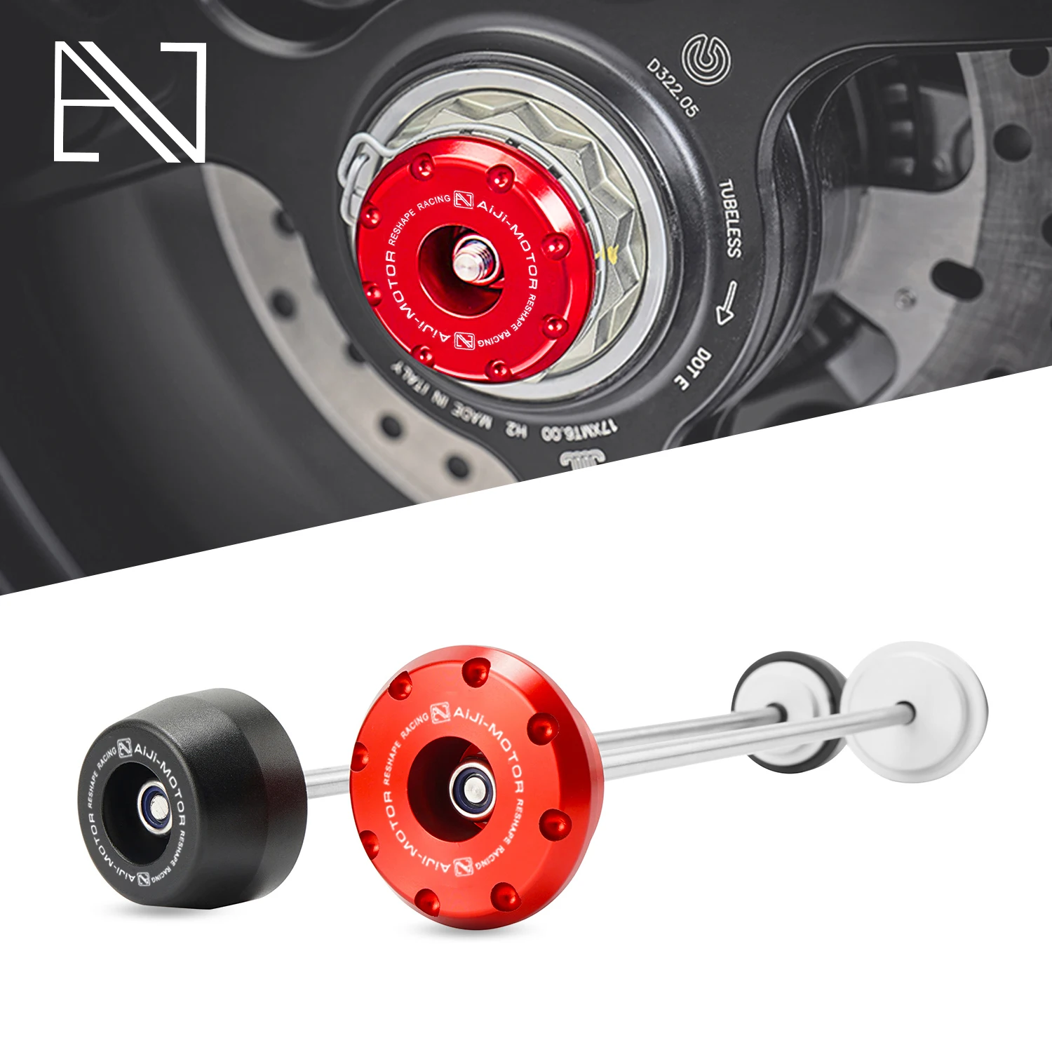 

Motorcycle Accessories Front Rear Wheel Axle Fork Crash Slider for DUCATI MONSTER 1200 1200S 1200R STREETFIGHTER V2 V4 SP V4S