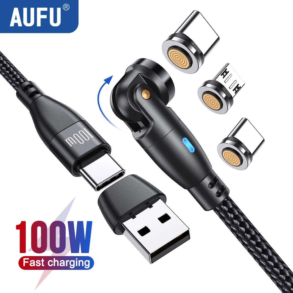 AUFU 100W Magnetic USB Type-C Cable 5A
