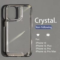Luxury Transparent Shockproof Armor Case for iPhone 17 Air 16 15 14 Plus 13 12 Mini 11 Pro Max Clear Bumper Hard Acrylic Cover