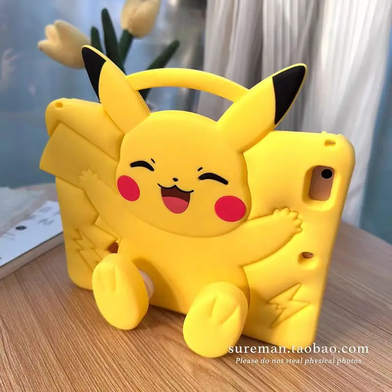 Adorable Cartoon Minnie Silicone Stand Case for Tablets - Adjustable and Protective Shell