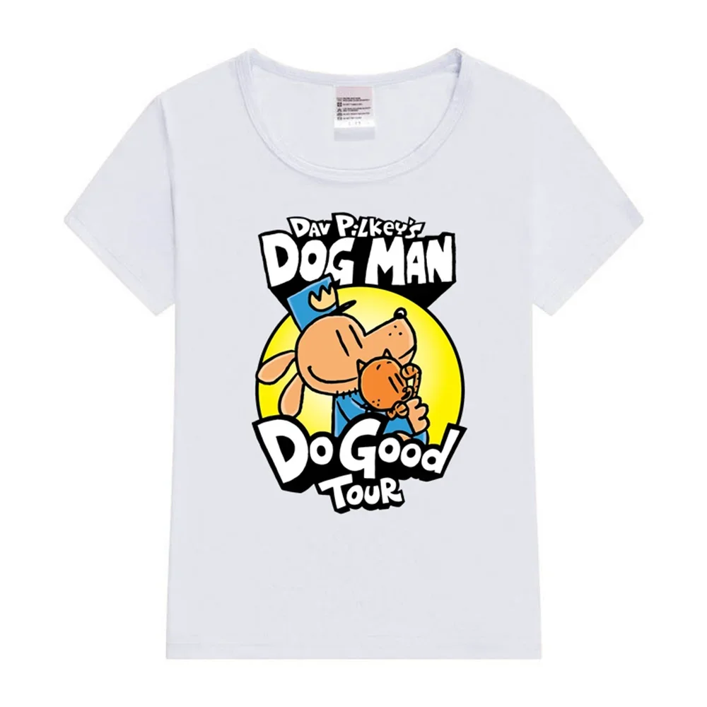 Dog Man Do Good Tour Kids T-Shirt Boy Girl T-shirt Fashion Print Short Sleeve O-neck Boy's Funny Tee Top Gift For Kids Clothing 4