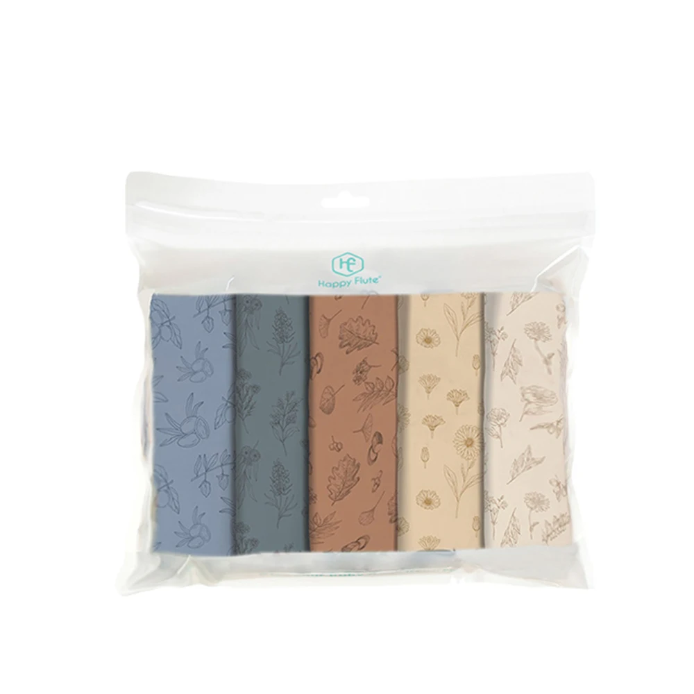 Super Soft Muslin Swaddle Feeding Burp Cloth muslin towel muslin burp cloth muslin feeding towel 60*60cm 5Pcs/set Newborn Soft Bamboo Cotton Baby Face&Hand Wash Wipe HappyFlute