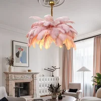 Modern Feather Chandelier Home Decor Ceiling Lamp LED Pendant Light Nordic Lustre Chandeliers Living Room Pendent Ceiling Light 1