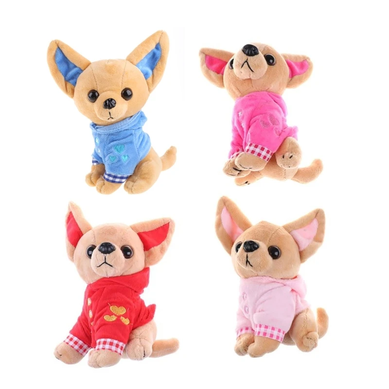 

Soft Plush Stuffed Dog for Doll Cartoon Chihuahua Toys Christmas Gifts Home Deco Dropship