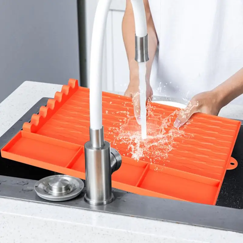 Silicone Griddle Mat Multifunctional BBQ Side Shelf Mat Heat Resistant Utensil Pad Washable For Barbecue Supplies