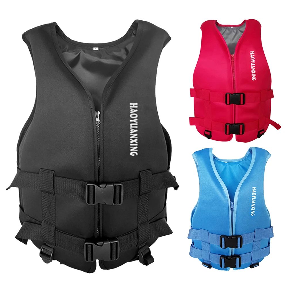 Adult Kids Life Jacket Swimming Floating Rafting Diving Neoprene Safety Aids 
