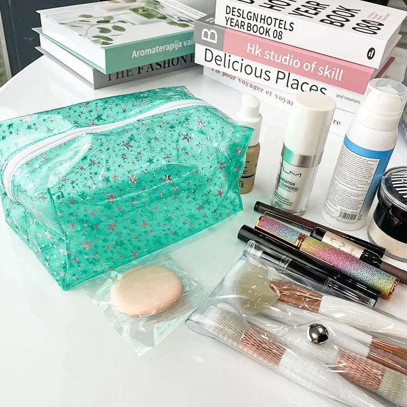 Clear Transparent Makeup Bag Waterproof Transparent Cosmetic Organizer Bags For Women Clear Makeup Bag Organizer Toiletry Bag