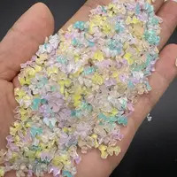 50pcs Transparent Bow Nail Art Parts Charms Bulk Shiny Mini Resin Ribbon Nail Rhinestones DIY Summer Nail Art Decor Accessories 2