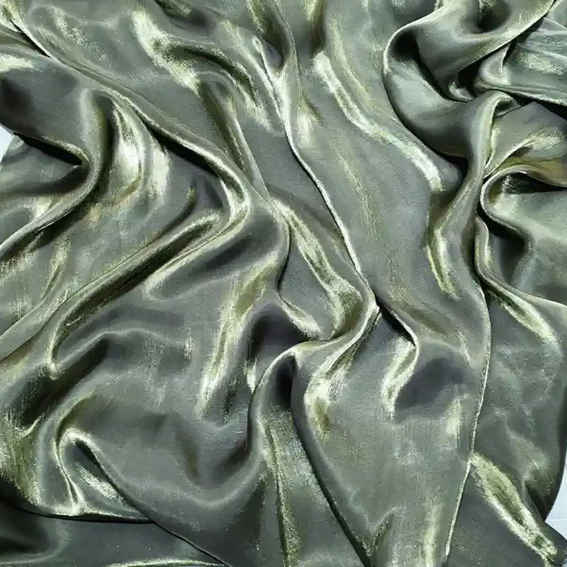 Purple Blue Iridescent Satin Fabric - Luxuriously Soft and Smooth Draping Material for DIY Clothing and Crafts