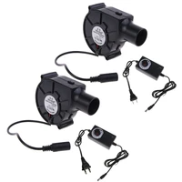 US/EU Plug BBQ Fan Air Blower 12V Large 110V 220V Powered Fan Variable Speed Controller Barbecue Tool 1