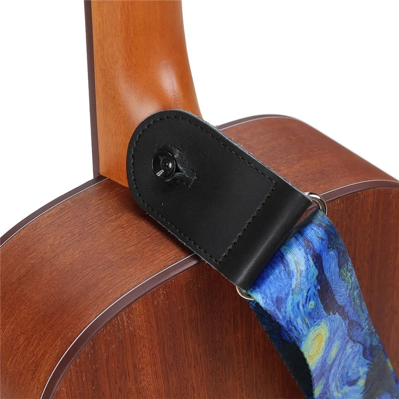 3개의 추천이 포함된 맞춤형 스타 스트랩 세트 일렉트릭 기타 숄더 스트랩 어쿠스틱 어쿠스틱 일렉트릭 베이스 액세서리