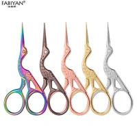 Retro Stainless Steel Beauty Scissors Makeup Grooming Trimmer Eyelash Nose Facial Hair Remover Nail Scissors Sewing Tools 1