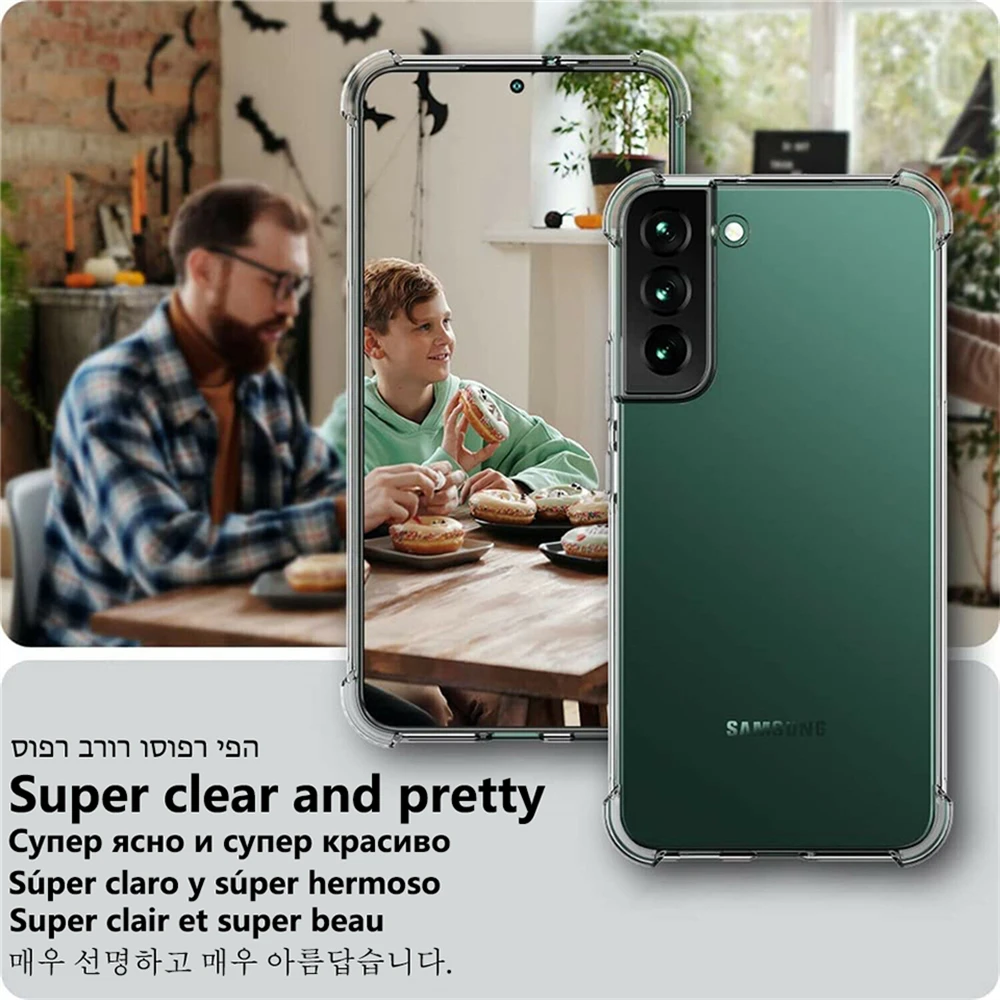 Shockproof Clear Soft Silicone Phone Case