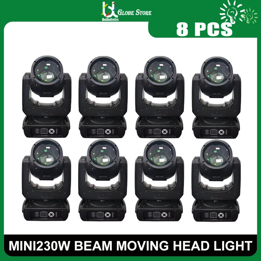 

0 Tax 8Pcs Lyre Mini Beam 230W 7R Moving Head Light 230W DJ Moving Key Model Beam 7r Sharpy Beam 230 Stage Disco Light