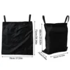 2 Recycling Bin Tote Bags, 100l, Dirty Clothes Basket Laundry Bag, Can Be Used With Bamboo Recycling Bin, Laundry Basket, Nylon 3