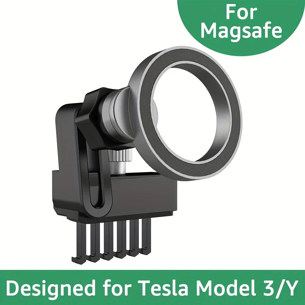 Tesla Model 3 Model Y Phone Mount Holder, for MagSafe Car Mount, Tesla Accessories, Adjustable Tesla Accessories Fits AIl Phones