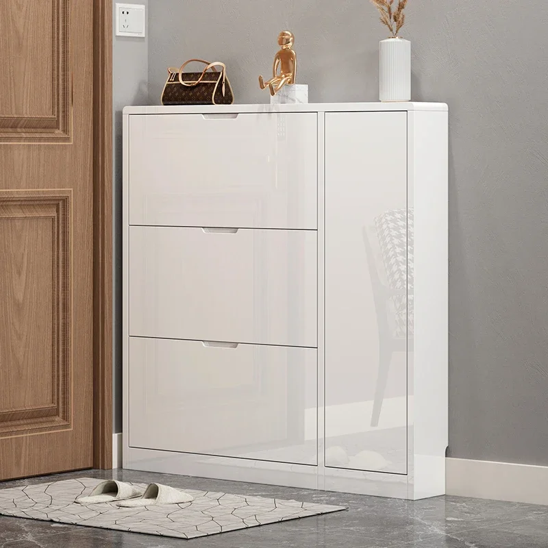 

Mobile White Shoe Cabinet Closets Space Saving Luxury Corner Bedroom Shoe Cabinet Dorm Meuble Rangement Minimalist Furniture