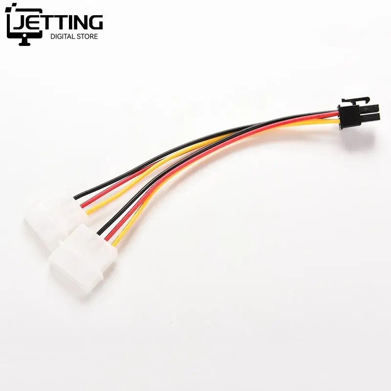 2 IDE Dual 4pin Molex IDE Male to 6 Pin Female PCI-E Y Molex Power Cable Adapter Connector for video cards