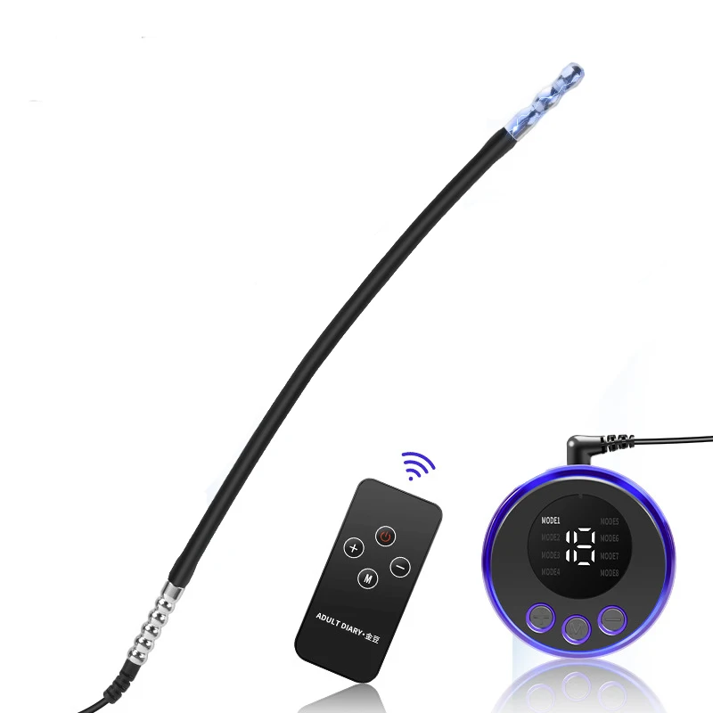 Electric Stimulation Urethral Sounding Insert Metal Male Plug Dilator Shock Masturbation Prostate Massage Horse Eye Rod Sex Toys