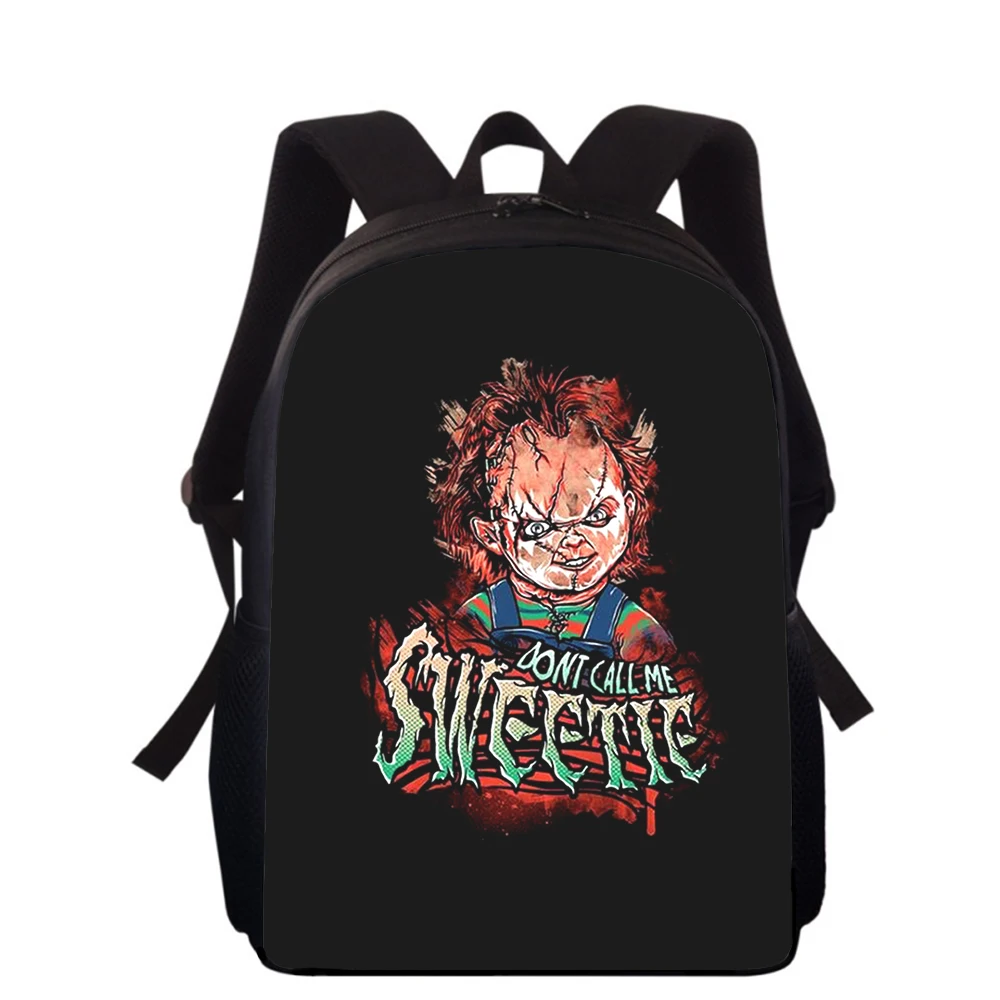 Charles Lee Ray Chucky 16" 3D Print Kids Backpack Primary School Bags for Boys Girls Back Pack Students School Book Bags 3