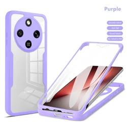 Enhanced Shockproof Full Body Protective Case with Screen Protector - HONOR Magic8 Lite (Purple)