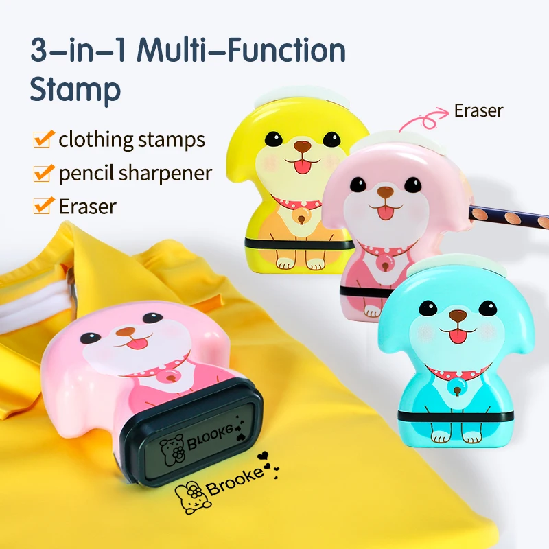 Name Seals Stamp for Baby Teachers Kids Children's Clothing Waterproof Not Faded DIY Personalized Name Stamp Clothes Toys