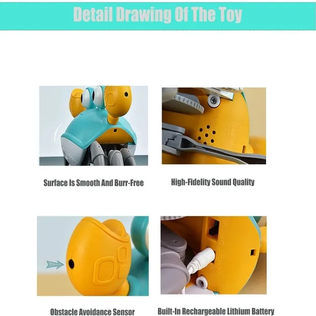 Interactive Musical Dancing Crab Toy 6